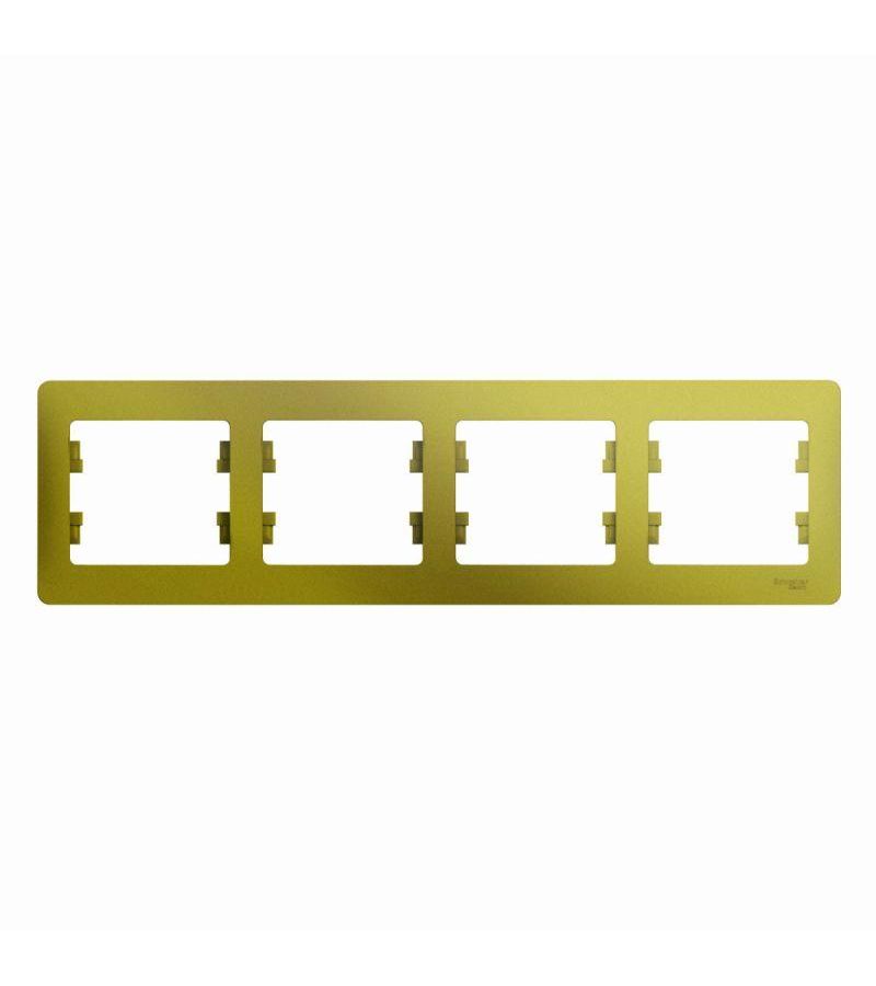 Рамка 4-м Glossa горизонт. фисташк. SchE GSL001004
Рамка 4-м Glossa горизонт. фисташк. SchE GSL001004