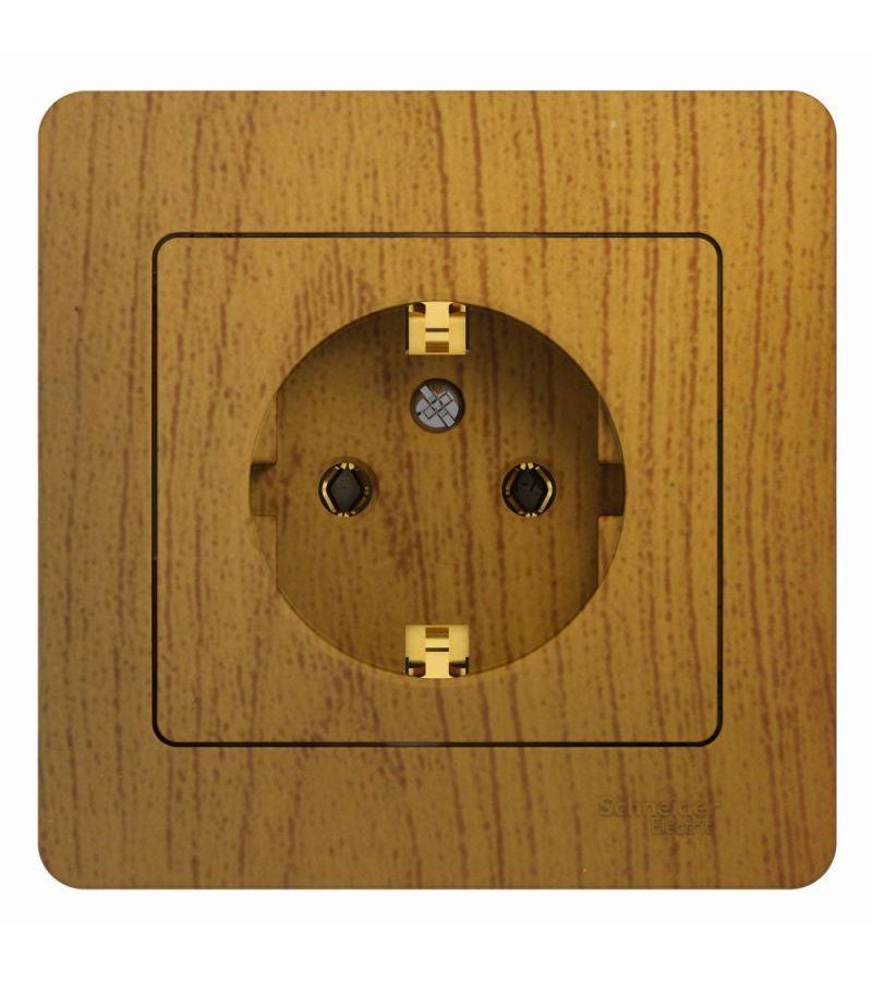 Розетка 1-м СП Glossa 16А с заземл. в сборе дер. дуб SchE GSL000542
Розетка 1-м СП Glossa 16А с заземл. в сборе дер. дуб SchE GSL000542