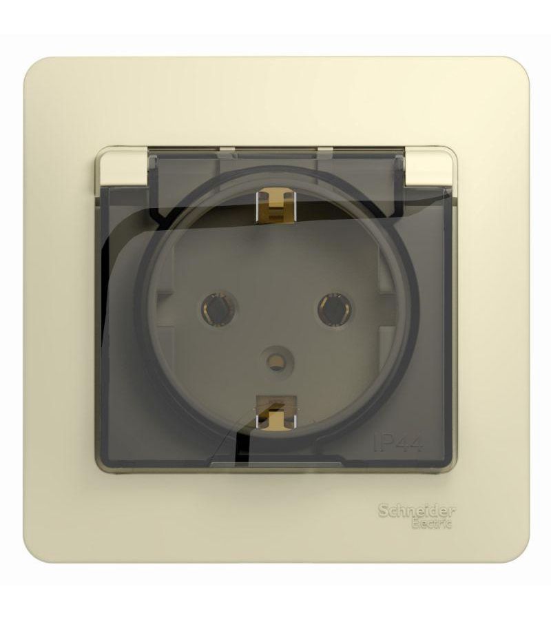 Розетка 1-м СП Glossa 16А с защ. крышкой защ. шторки с заземл. в сборе IP20 беж. SchE GSL000246
Розетка 1-м СП Glossa 16А с защ. крышкой защ. шторки с заземл. в сборе IP20 беж. SchE GSL000246