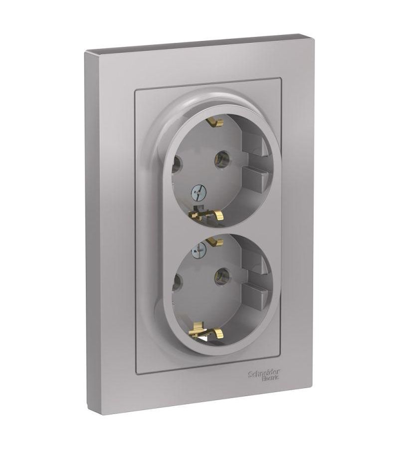 Розетка 2-м ATLAS DESIGN с заземл. 16А в сборе алюм. SchE ATN000324
Розетка 2-м ATLAS DESIGN с заземл. 16А в сборе алюм. SchE ATN000324