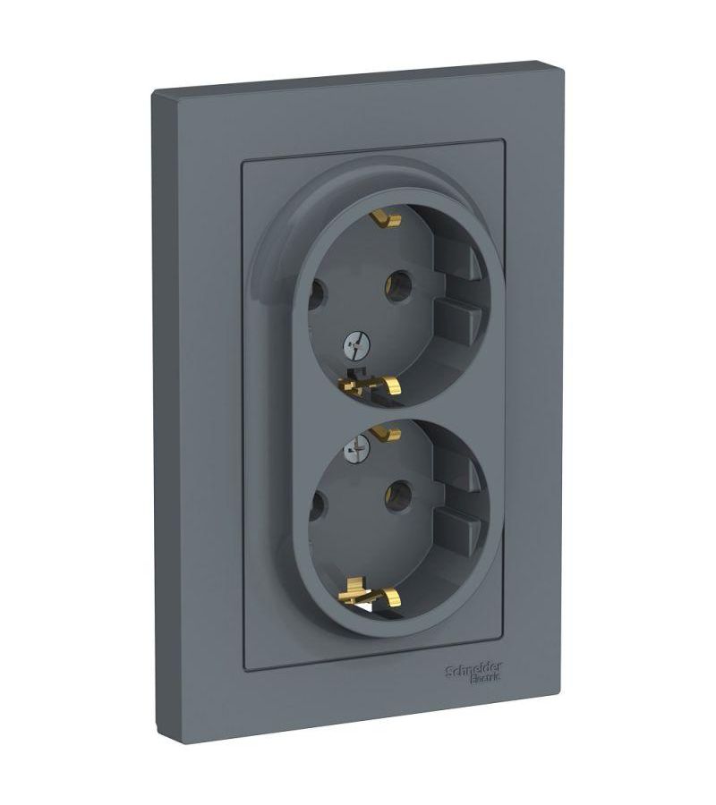 Розетка 2-м ATLAS DESIGN с заземл. 16А в сборе грифель SchE ATN000724
Розетка 2-м ATLAS DESIGN с заземл. 16А в сборе грифель SchE ATN000724