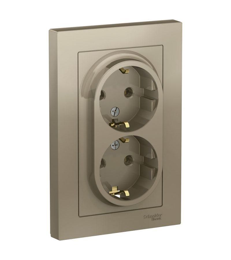 Розетка 2-м ATLAS DESIGN с заземл. 16А в сборе шампань SchE ATN000524
Розетка 2-м ATLAS DESIGN с заземл. 16А в сборе шампань SchE ATN000524
