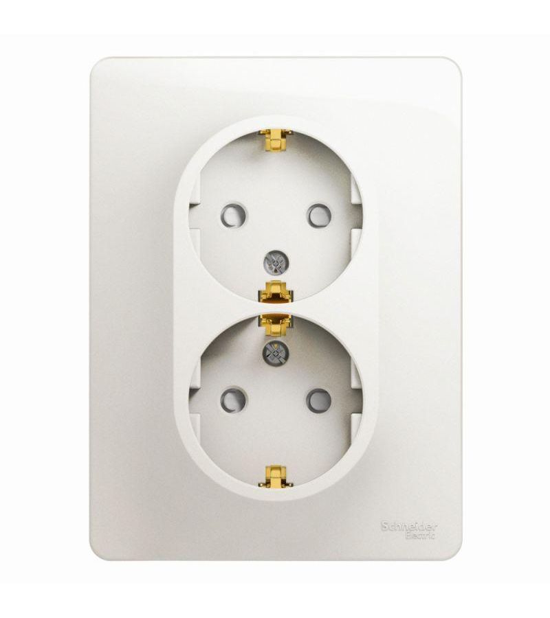 Розетка 2-м Glossa 16А защ. шторки с заземл. в сборе перламутр SchE GSL000626
Розетка 2-м Glossa 16А защ. шторки с заземл. в сборе перламутр SchE GSL000626