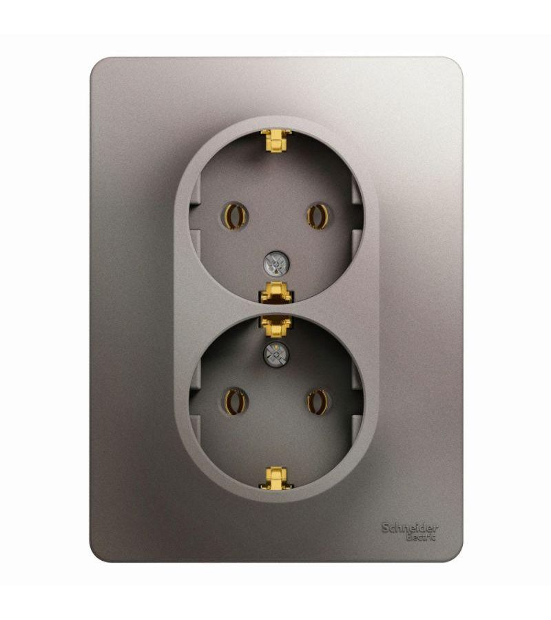 Розетка 2-м Glossa с заземл. в сборе платина SchE GSL001224
Розетка 2-м Glossa с заземл. в сборе платина SchE GSL001224