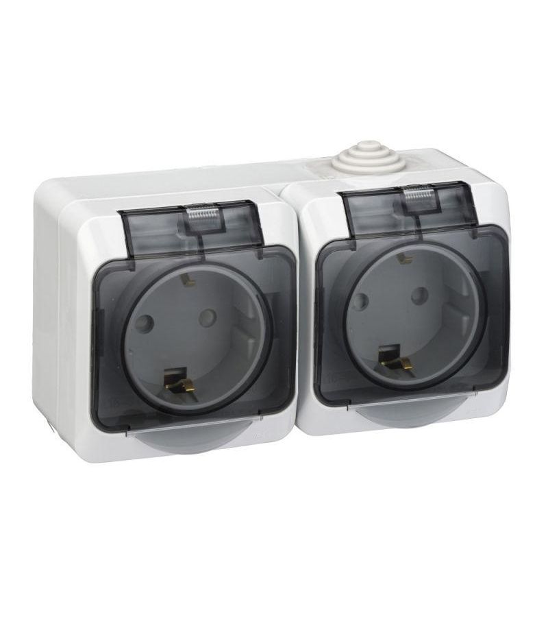 Розетка 2-м ОП Этюд 16А IP44 250В защ. шторки с заземл. сер. SchE PA16-244C
Розетка 2-м ОП Этюд 16А IP44 250В защ. шторки с заземл. сер. SchE PA16-244C