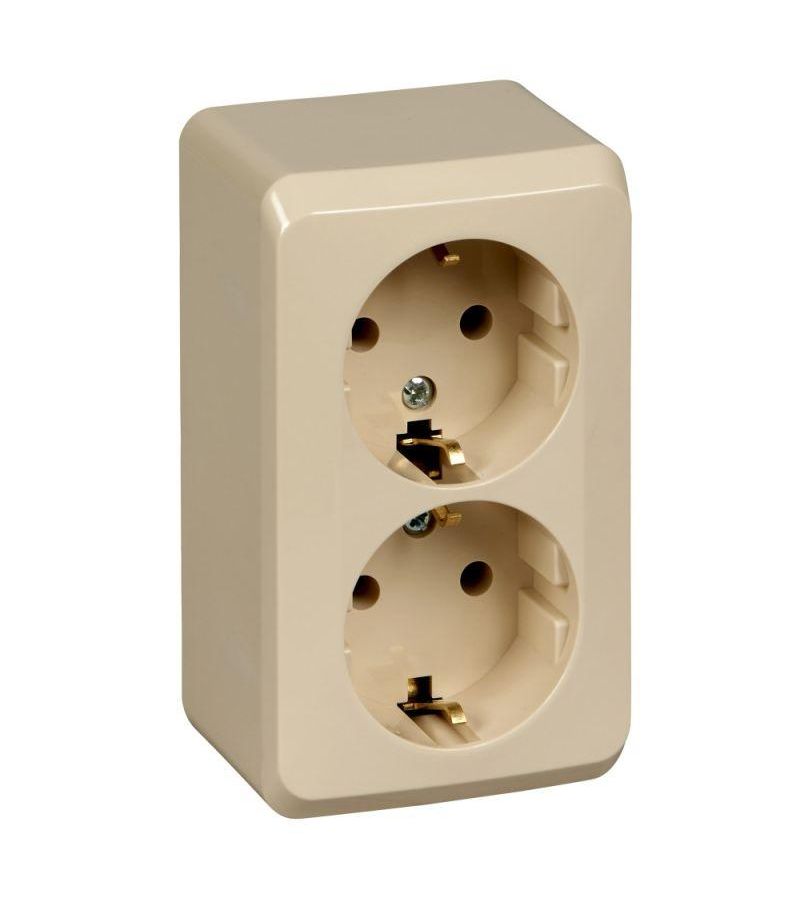 Розетка 2-м ОП Этюд 16А с заземл. крем. SchE PA16-007K
Розетка 2-м ОП Этюд 16А с заземл. крем. SchE PA16-007K