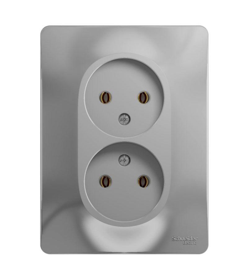 Розетка 2-м СП Glossa 16А IP20 без заземл. в сборе алюм. SchE GSL000320
Розетка 2-м СП Glossa 16А IP20 без заземл. в сборе алюм. SchE GSL000320