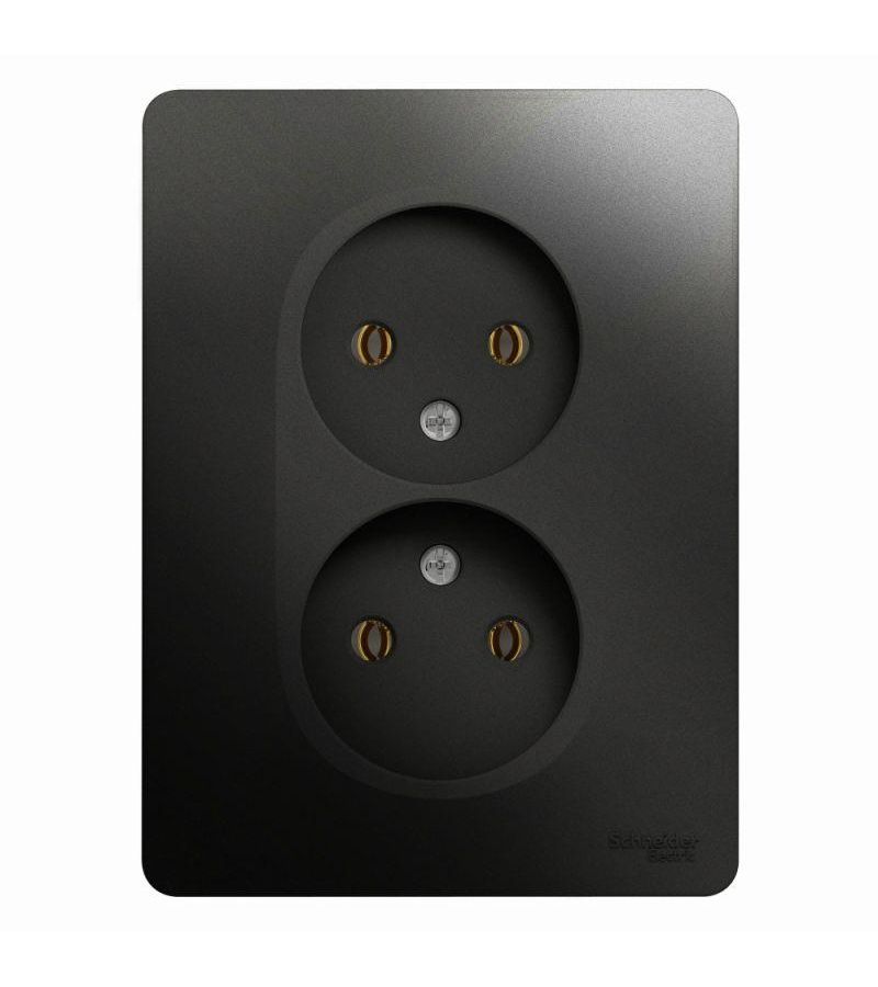 Розетка 2-м СП Glossa 16А IP20 без заземл. в сборе антрацит SchE GSL000720
Розетка 2-м СП Glossa 16А IP20 без заземл. в сборе антрацит SchE GSL000720