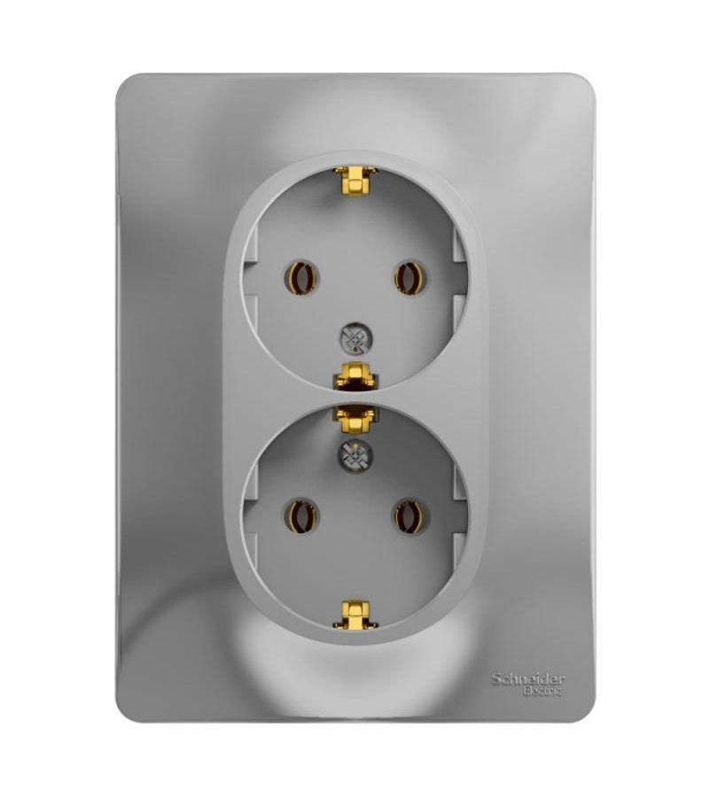 Розетка 2-м СП Glossa в сборе с заземл. в сборе алюм. SchE GSL000324
Розетка 2-м СП Glossa в сборе с заземл. в сборе алюм. SchE GSL000324