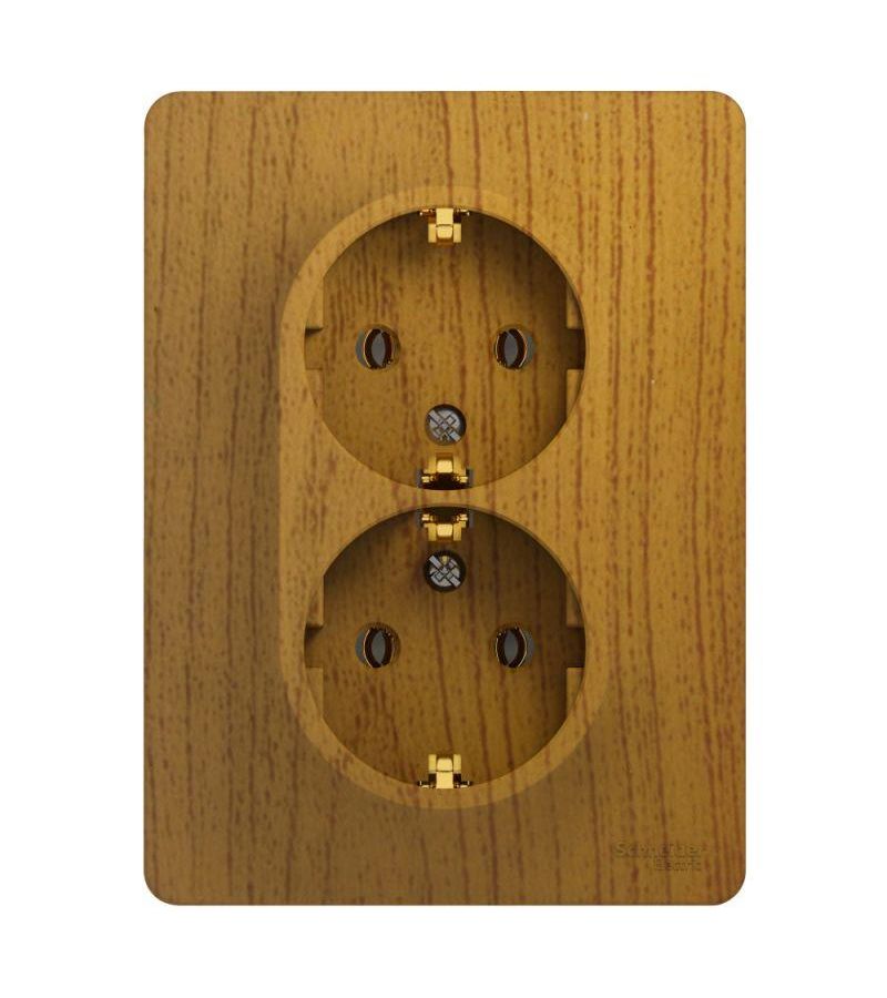 Розетка 2-м СП Glossa в сборе с заземл. в сборе дер. дуб SchE GSL000524
Розетка 2-м СП Glossa в сборе с заземл. в сборе дер. дуб SchE GSL000524