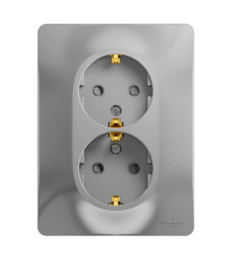 Розетка 2-м СП Glossa защ. шторки в сборе с заземл. в сборе алюм. SchE GSL000326
Розетка 2-м СП Glossa защ. шторки в сборе с заземл. в сборе алюм. SchE GSL000326