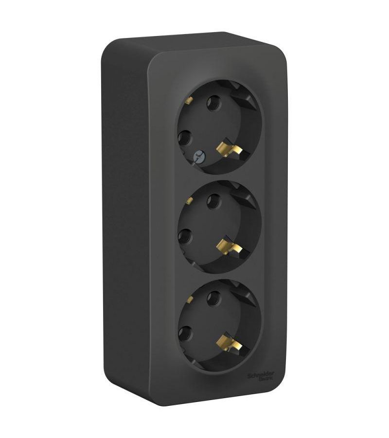 Розетка 3-м ОП BLANCA 16А 250В без шторок с заземл. изол. пласт. антрацит SchE BLNRA010316
Розетка 3-м ОП BLANCA 16А 250В без шторок с заземл. изол. пласт. антрацит SchE BLNRA010316