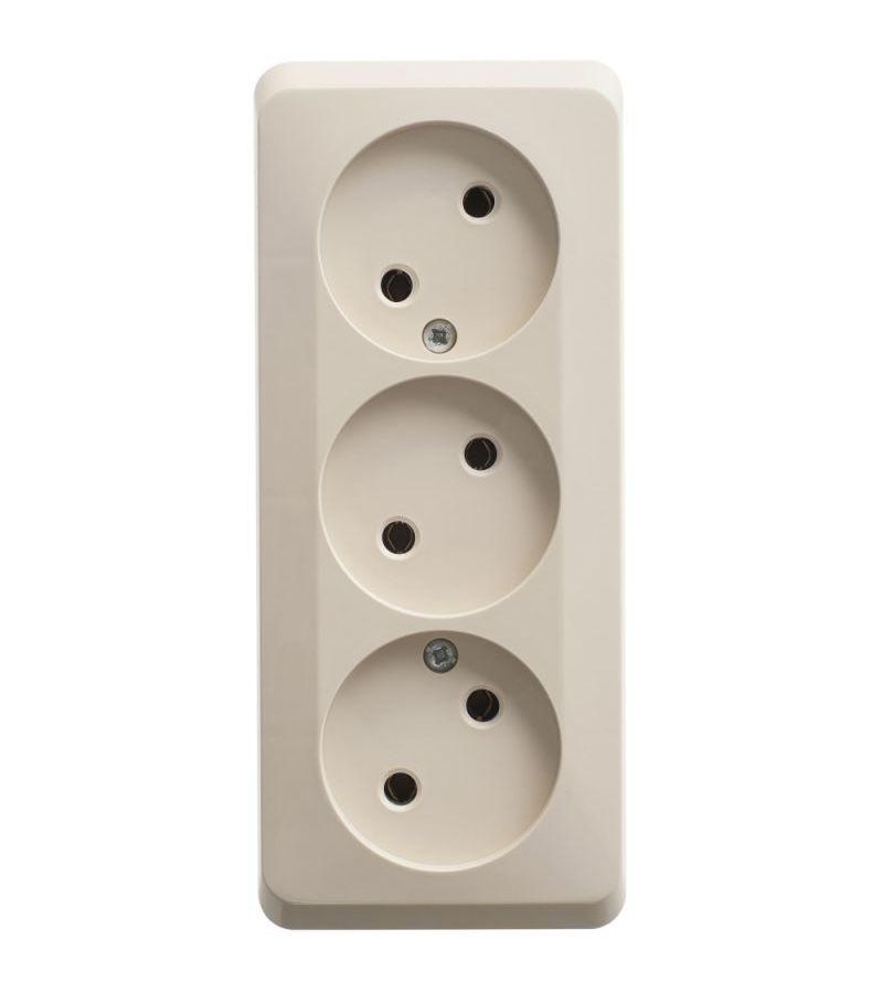 Розетка 3-м ОП Этюд 16А IP20 без заземл. без защ. шторок крем. SchE PA16-009K
Розетка 3-м ОП Этюд 16А IP20 без заземл. без защ. шторок крем. SchE PA16-009K