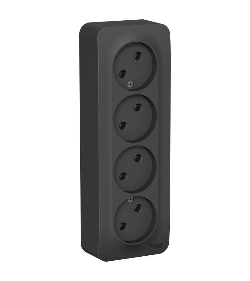 Розетка 4-м ОП BLANCA 16А 250В без шторок без заземл. изол. пласт. антрацит SchE BLNRA000416
Розетка 4-м ОП BLANCA 16А 250В без шторок без заземл. изол. пласт. антрацит SchE BLNRA000416