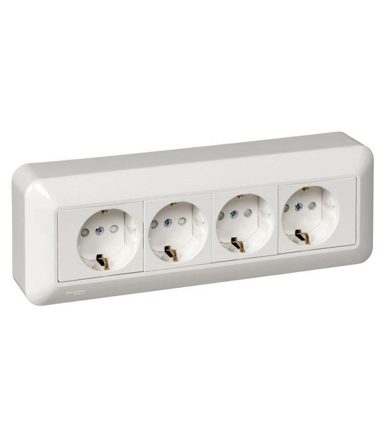 Розетка 4-м ОП Прима 16А 250В с заземл. защ. шторка монтаж. пласт. бел. (розн. упак) SchE RA16-411M-BI
Розетка 4-м ОП Прима 16А 250В с заземл. защ. шторка монтаж. пласт. бел. (розн. упак) SchE RA16-411M-BI