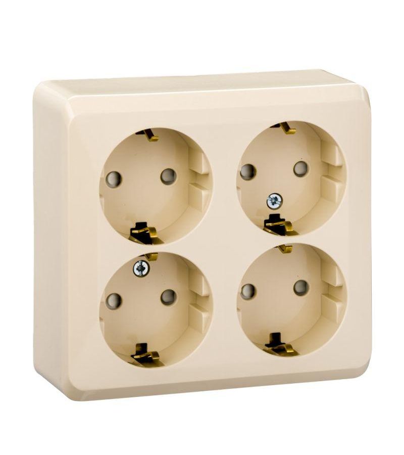 Розетка 4-м ОП Этюд 16А 250В защ. шторки с заземл. крем. SchE PA16-208K
Розетка 4-м ОП Этюд 16А 250В защ. шторки с заземл. крем. SchE PA16-208K