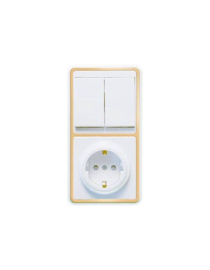 Блок БКВР-035 Бэлла (2-кл. выкл. + евророзетка с защ. шторками) зол. Кунцево 5836
Блок БКВР-035 Бэлла (2-кл. выкл. + евророзетка с защ. шторками) зол. Кунцево 5836