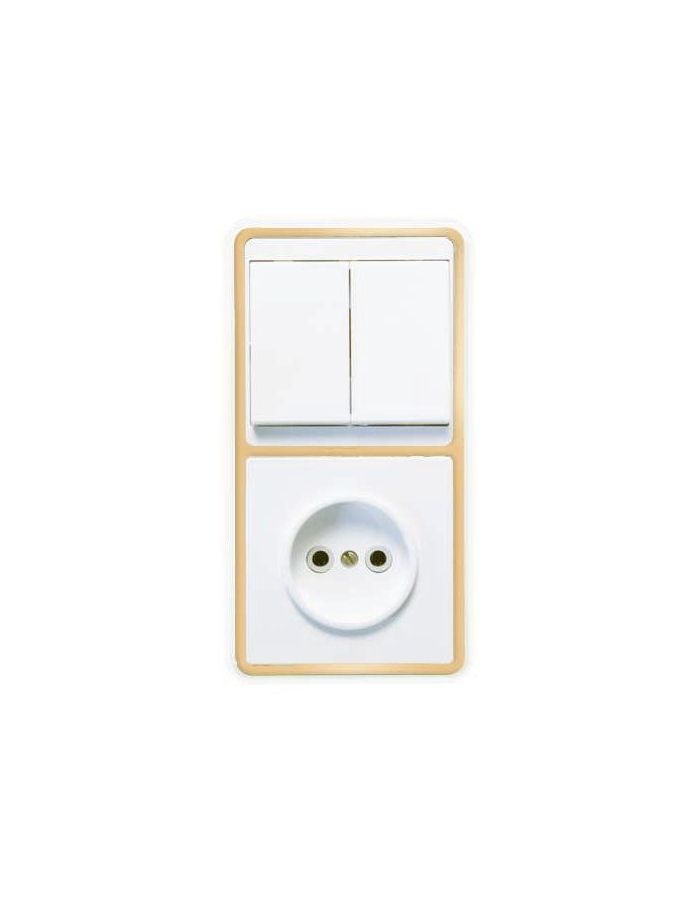 Блок БКВР-038 Бэлла (2-кл. выкл. + розетка) зол. Кунцево 5828
Блок БКВР-038 Бэлла (2-кл. выкл. + розетка) зол. Кунцево 5828