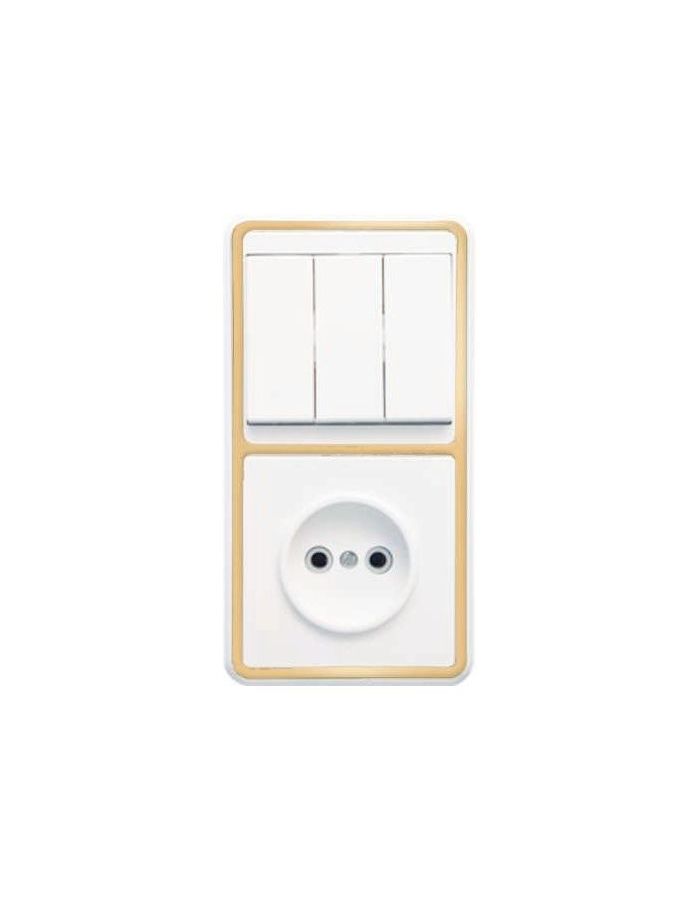 Блок БКВР-039 Бэлла (3-кл. выкл. + розетка) зол. Кунцево 5840
Блок БКВР-039 Бэлла (3-кл. выкл. + розетка) зол. Кунцево 5840