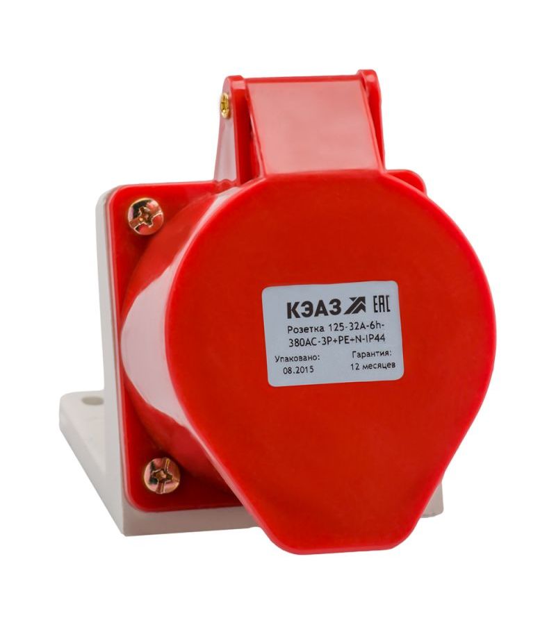 Розетка 125 32А 380В AC 3P+PE+N 6ч для монтажа на поверхность IP44 КЭАЗ 222757
Розетка 125 32А 380В AC 3P+PE+N 6ч для монтажа на поверхность IP44 КЭАЗ 222757