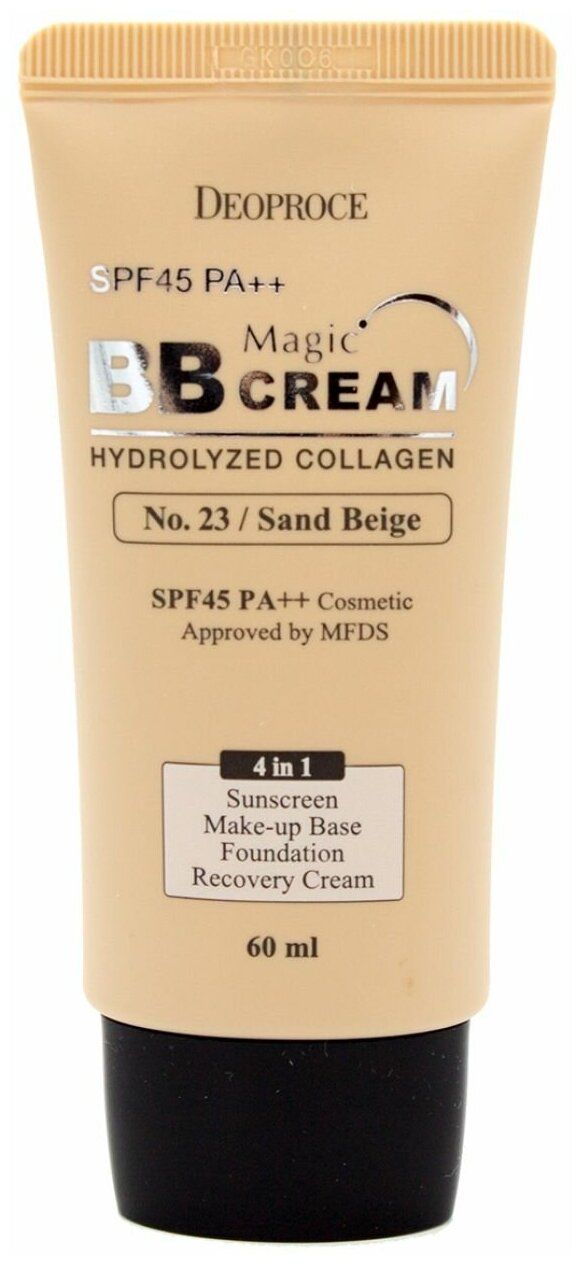 Антивозрастной солнцезащитный BB крем Deoproce с коллагеном Magic BB Cream SPF50+ PA+++ 23 тон
Антивозрастной солнцезащитный BB крем Deoproce с коллагеном Magic BB Cream SPF50+ PA+++ 23 тон