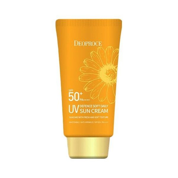Солнцещзащитный крем Deoproce SPF50+ PA++++
Солнцещзащитный крем Deoproce SPF50+ PA++++