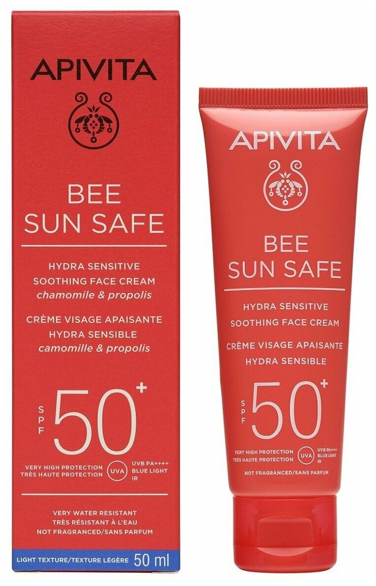 Солнцезащитный успокаивающий крем APIVITA Bee Sun Safe для чувствительной кожи лица SPF50+,Тюбик, 50 мл
Солнцезащитный успокаивающий крем APIVITA Bee Sun Safe для чувствительной кожи лица SPF50+,Тюбик, 50 мл