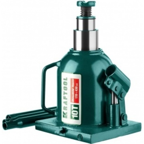 Домкрат двухштоковый бутылочный с увеличенным подъемом (43463-10) KRAFTOOL DOUBLE RAM, 10т, 170-430 мм
Домкрат двухштоковый бутылочный с увеличенным подъемом (43463-10) KRAFTOOL DOUBLE RAM, 10т, 170-430 мм