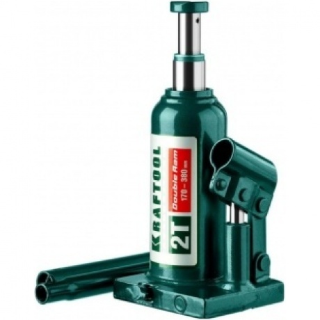 Домкрат двухштоковый бутылочный с увеличенным подъемом (43463-2) KRAFTOOL DOUBLE RAM, 2т, 170-380 мм
Домкрат двухштоковый бутылочный с увеличенным подъемом (43463-2) KRAFTOOL DOUBLE RAM, 2т, 170-380 мм