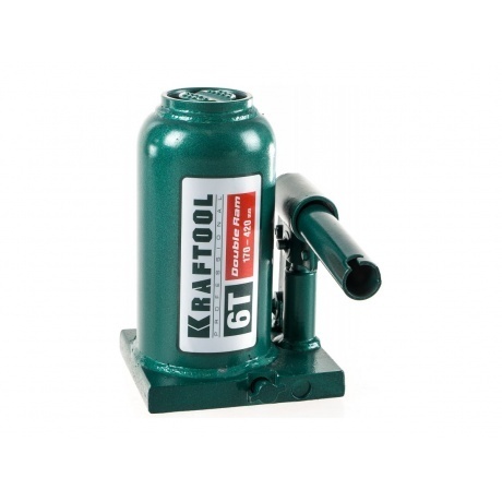 Домкрат двухштоковый бутылочный с увеличенным подъемом (43463-6) KRAFTOOL DOUBLE RAM, 6т 170-420 мм
Домкрат двухштоковый бутылочный с увеличенным подъемом (43463-6) KRAFTOOL DOUBLE RAM, 6т 170-420 мм