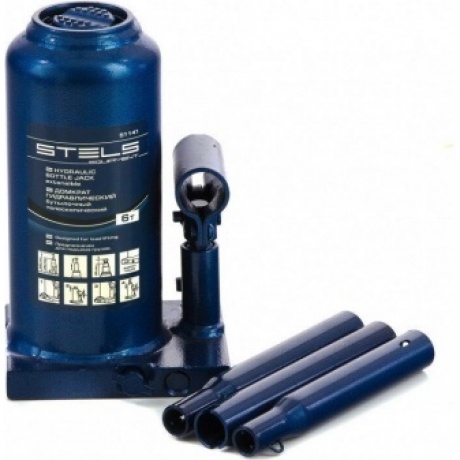 Домкрат гидравлический бутылочный телескопический, 6 т, h подъема 190-480 мм Stels
Домкрат гидравлический бутылочный телескопический, 6 т, h подъема 190-480 мм Stels