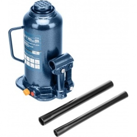 Домкрат гидравлический бутылочный, 16 т, h подъема 227-457 мм Stels
Домкрат гидравлический бутылочный, 16 т, h подъема 227-457 мм Stels