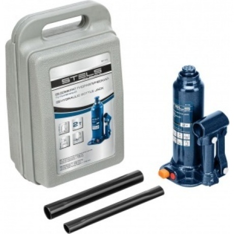 Домкрат гидравлический бутылочный, 2 т, h подъема 178-338 мм, в пласт. кейсе Stels
Домкрат гидравлический бутылочный, 2 т, h подъема 178-338 мм, в пласт. кейсе Stels