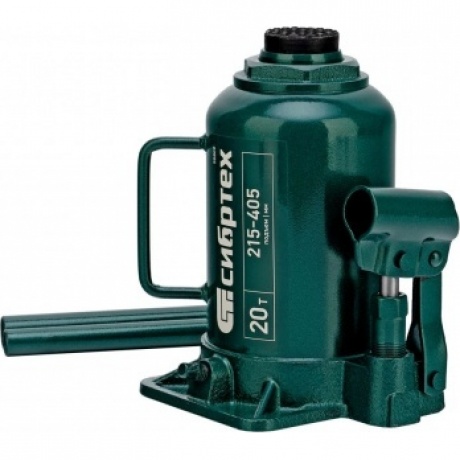 Домкрат гидравлический бутылочный, 20 т, 215-405 мм Сибртех
Домкрат гидравлический бутылочный, 20 т, 215-405 мм Сибртех