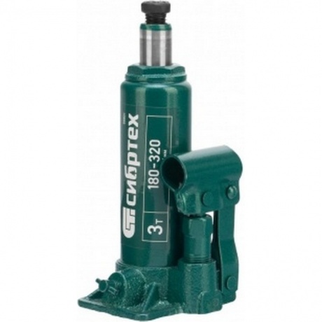 Домкрат гидравлический бутылочный, 3 т, 180-320 мм Сибртех
Домкрат гидравлический бутылочный, 3 т, 180-320 мм Сибртех