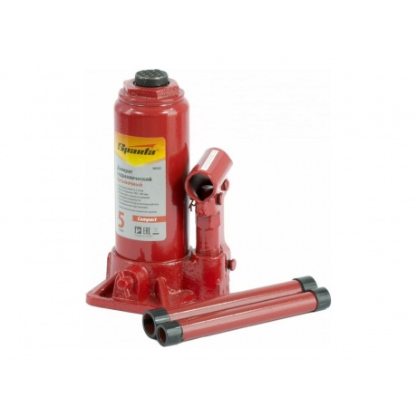 Домкрат гидравлический бутылочный, 5 т, h подъема 180-340 мм, Compact Sparta
Домкрат гидравлический бутылочный, 5 т, h подъема 180-340 мм, Compact Sparta