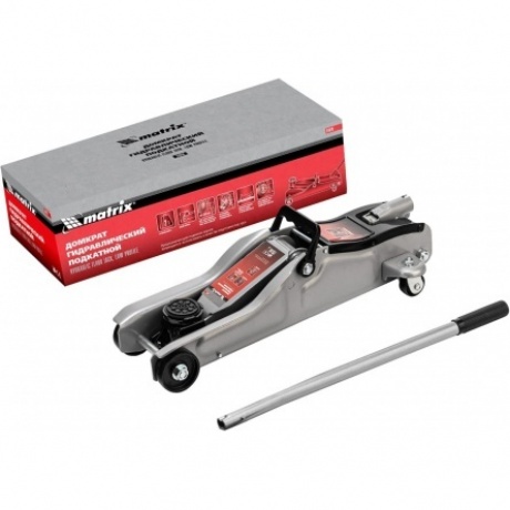 Домкрат гидравлический подкатной, 2 т, Low Profile, 85-330 мм Matrix
Домкрат гидравлический подкатной, 2 т, Low Profile, 85-330 мм Matrix