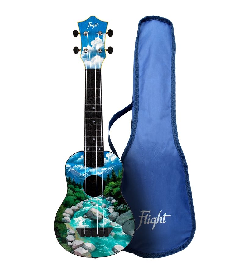 Укулеле FLIGHT TUS-30 SLO Travel сопрано с принтом реки Соча пластик
Укулеле FLIGHT TUS-30 SLO Travel сопрано с принтом реки Соча пластик