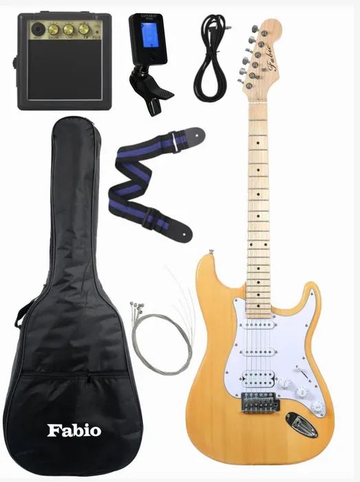 Комплект Fabio ST200 N Электрогитара+Комбоусилитель+Тюнер+Чехол+Ремень+Струны натуральный
Комплект Fabio ST200 N Электрогитара+Комбоусилитель+Тюнер+Чехол+Ремень+Струны натуральный