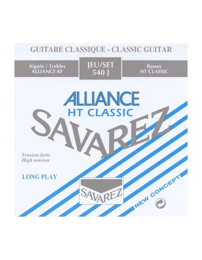 Струны Savarez 540J Alliance HT Classic нейлон для классической гитары
Струны Savarez 540J Alliance HT Classic нейлон для классической гитары