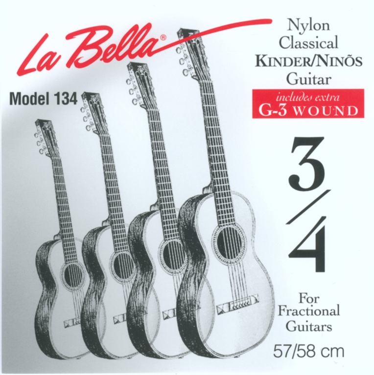 Струны La Bella FG134 нейлон для классической гитары 3/4
Струны La Bella FG134 нейлон для классической гитары 3/4