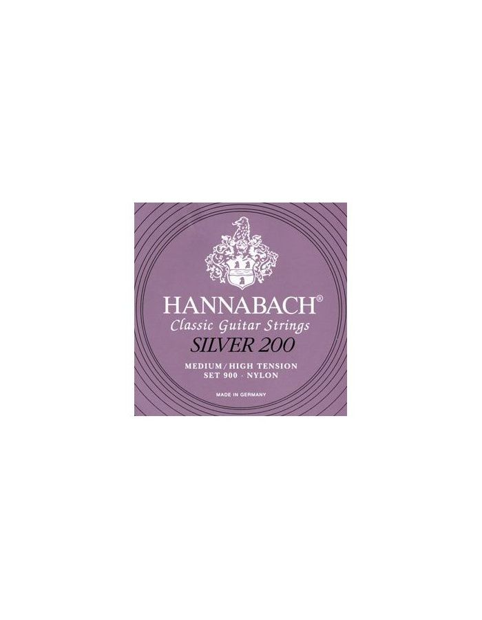 Струны Hannabach 900MHT SILVER 200 нейлон для классической гитары
Струны Hannabach 900MHT SILVER 200 нейлон для классической гитары