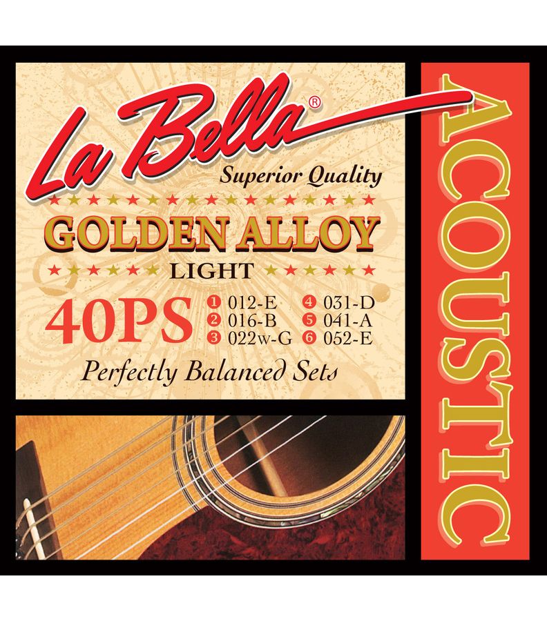 Струны La Bella 40PS 12-52 для акустической гитары
Струны La Bella 40PS 12-52 для акустической гитары
