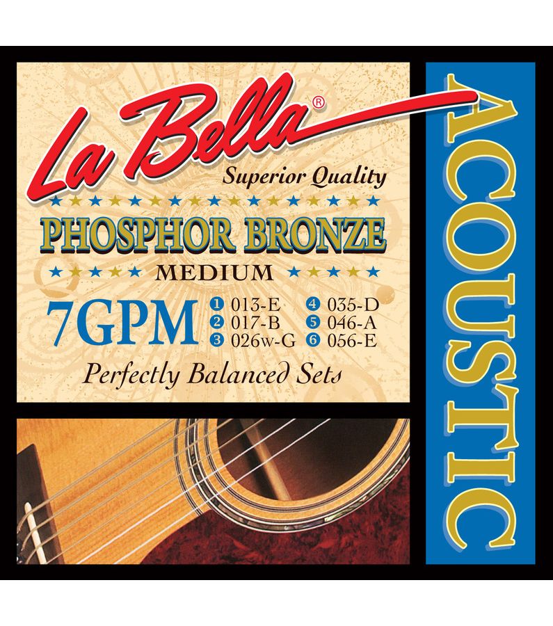 Струны La Bella 7GPM 13-56 для акустической гитары
Струны La Bella 7GPM 13-56 для акустической гитары