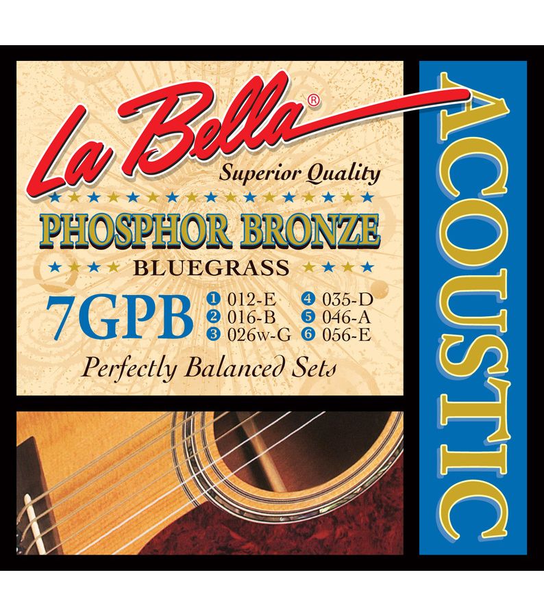 Струны La Bella 7GPB 12-56 для акустической гитары
Струны La Bella 7GPB 12-56 для акустической гитары