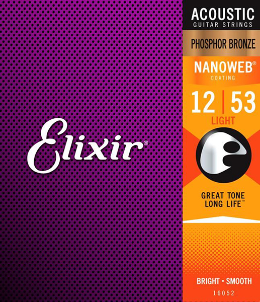 Струны Elixir 16052 NANOWEB 12-53 фосфорная бронза для акустической гитары
Струны Elixir 16052 NANOWEB 12-53 фосфорная бронза для акустической гитары