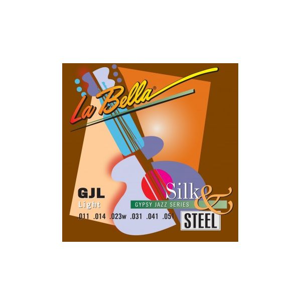 Струны La Bella GJL-BE Gypsy Jazz Silk&Steel 11-51 для акустической гитары
Струны La Bella GJL-BE Gypsy Jazz Silk&Steel 11-51 для акустической гитары