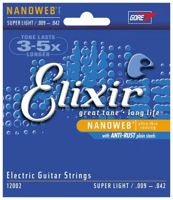 Струны Elixir 12002 NANOWEB 9-42 для электрогитары
Струны Elixir 12002 NANOWEB 9-42 для электрогитары