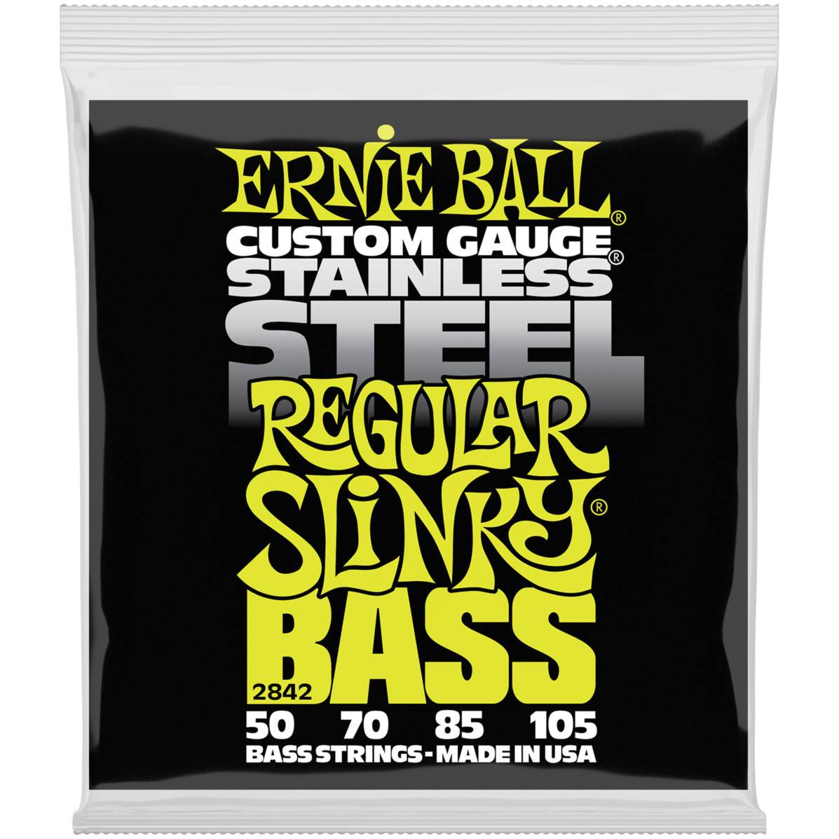 Струны для бас-гитары ERNIE BALL 2842 Stainless Steel Slinky Regular 50-105
Струны для бас-гитары ERNIE BALL 2842 Stainless Steel Slinky Regular 50-105