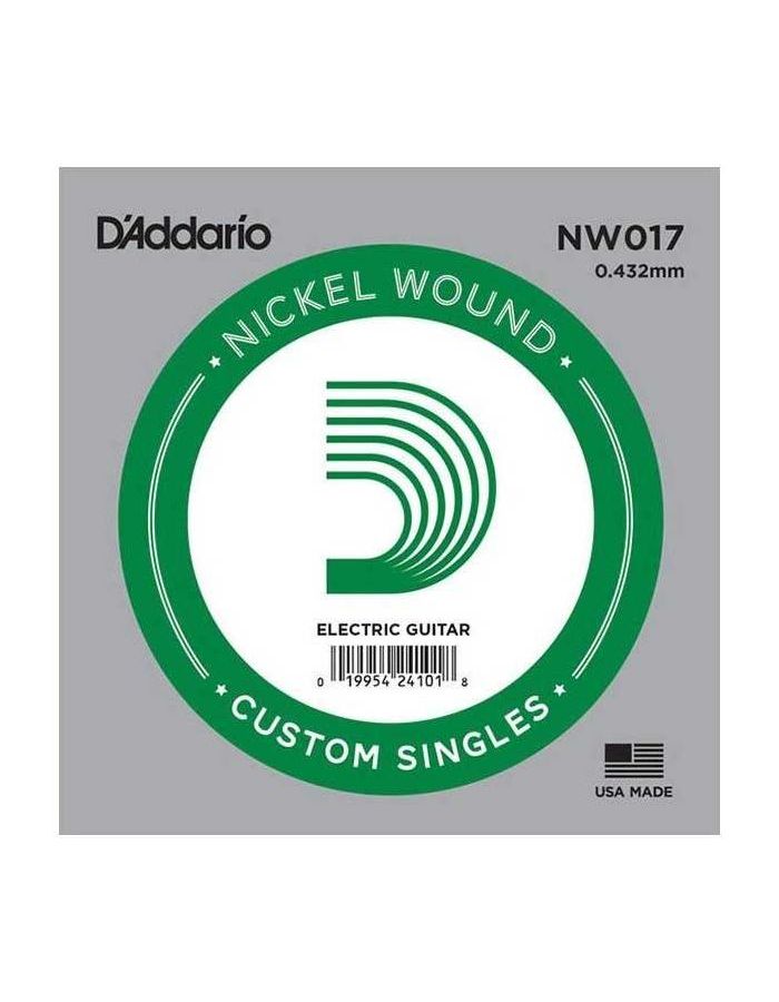 Струна одиночная для электрогитары D'ADDARIO NW017
Струна одиночная для электрогитары D'ADDARIO NW017